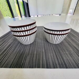 Stig Lindberg for Gustavsberg - Vintage ‘Spisa Ribb’ - 5 Snack (or Sugar) Bowls